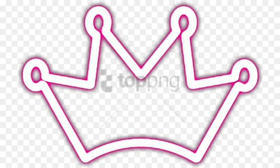 Free Picsart Crown Sticker Images Transparent Picsart Crown No Background, Light, Neon, Symbol Png Image