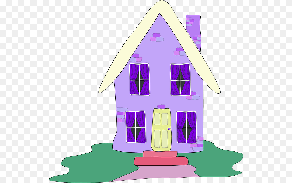 Pictures House Found Cottage Window Clip Art, Housing, Architecture, Building, Purple Free Png
