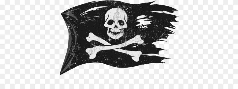 Free Pirate Flag Images Transparent Jolly Roger Flag Drawing, Person, Animal, Fish, Sea Life Png Image