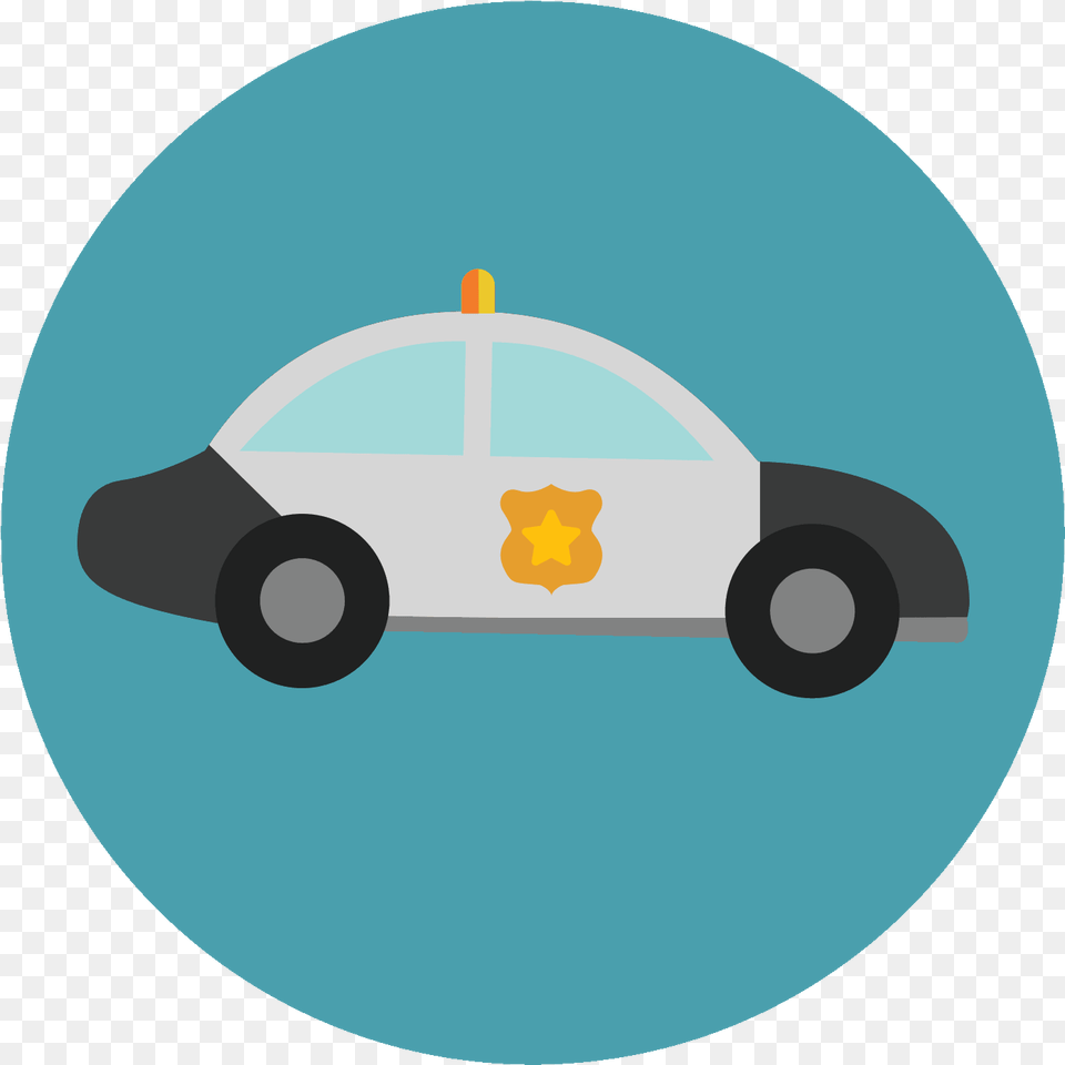 Police Car Icon Police Car Icon Circle, Transportation, Vehicle, Disk, Police Car Free Png