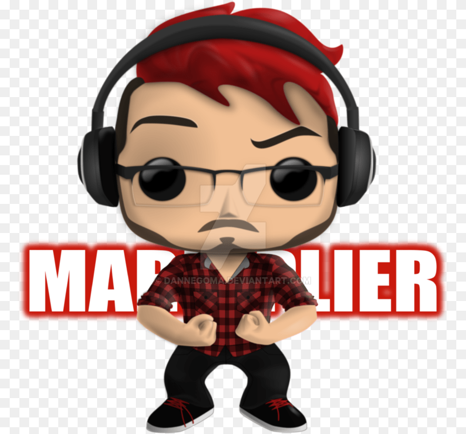 Pop Vinyl Youtube Redbubble Markiplier Funko Pop Youtubers, Baby, Person, Face, Head Free Png Download