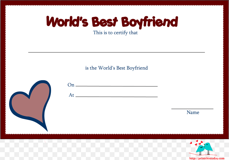 Free Printable Award Certificate Borders Cute Love Coloring Pages, Text, Document Png