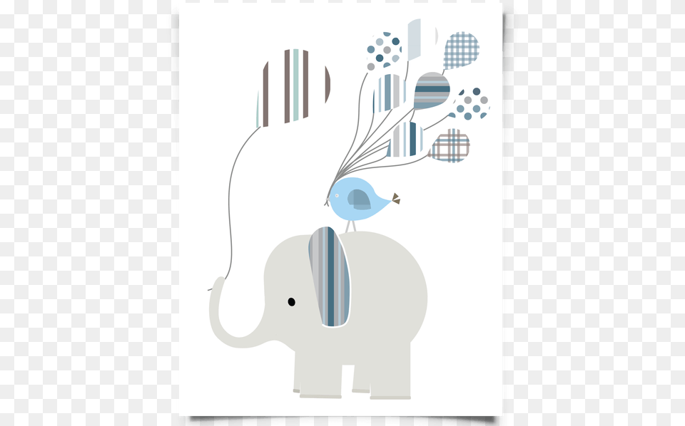 Printable Elephant Nursery Art For A Little Boy Baby Boy Wall Art Printable, Graphics, Painting, Animal Free Png