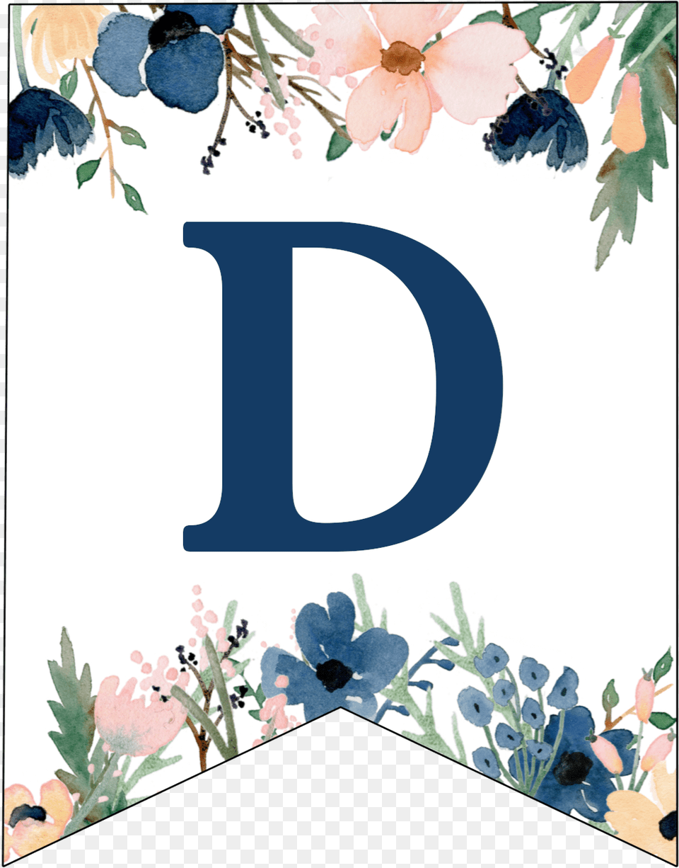 Printable Floral Banner Letters, Berry, Blueberry, Food, Fruit Free Png