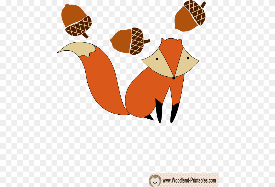 Free Printable Fox Sticker Forest Animals Woodland Illustration, Food, Nut, Plant, Produce Png