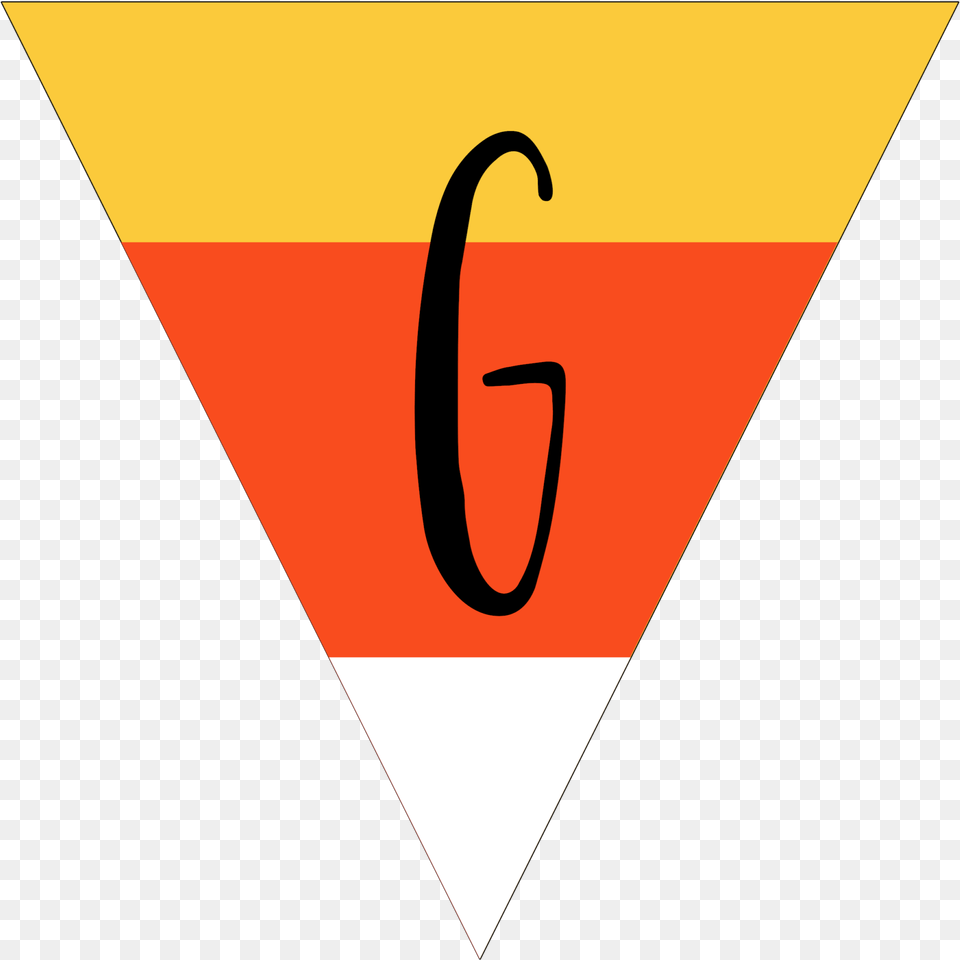 Free Printable Halloween Banner Candy Corn Letters Paper Vertical, Triangle Png Image