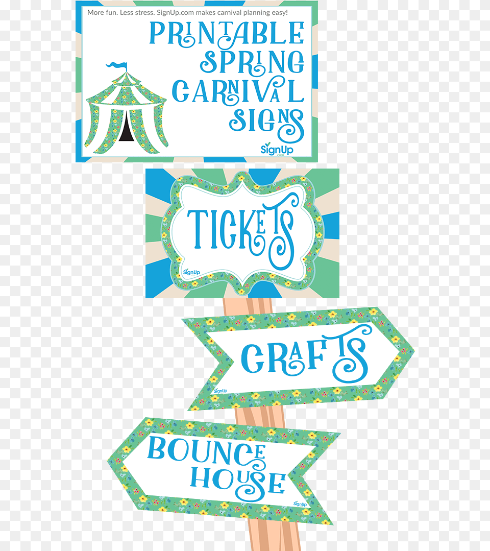 Printable Spring Carnival Signs Poster, Advertisement, Text, Symbol Free Transparent Png