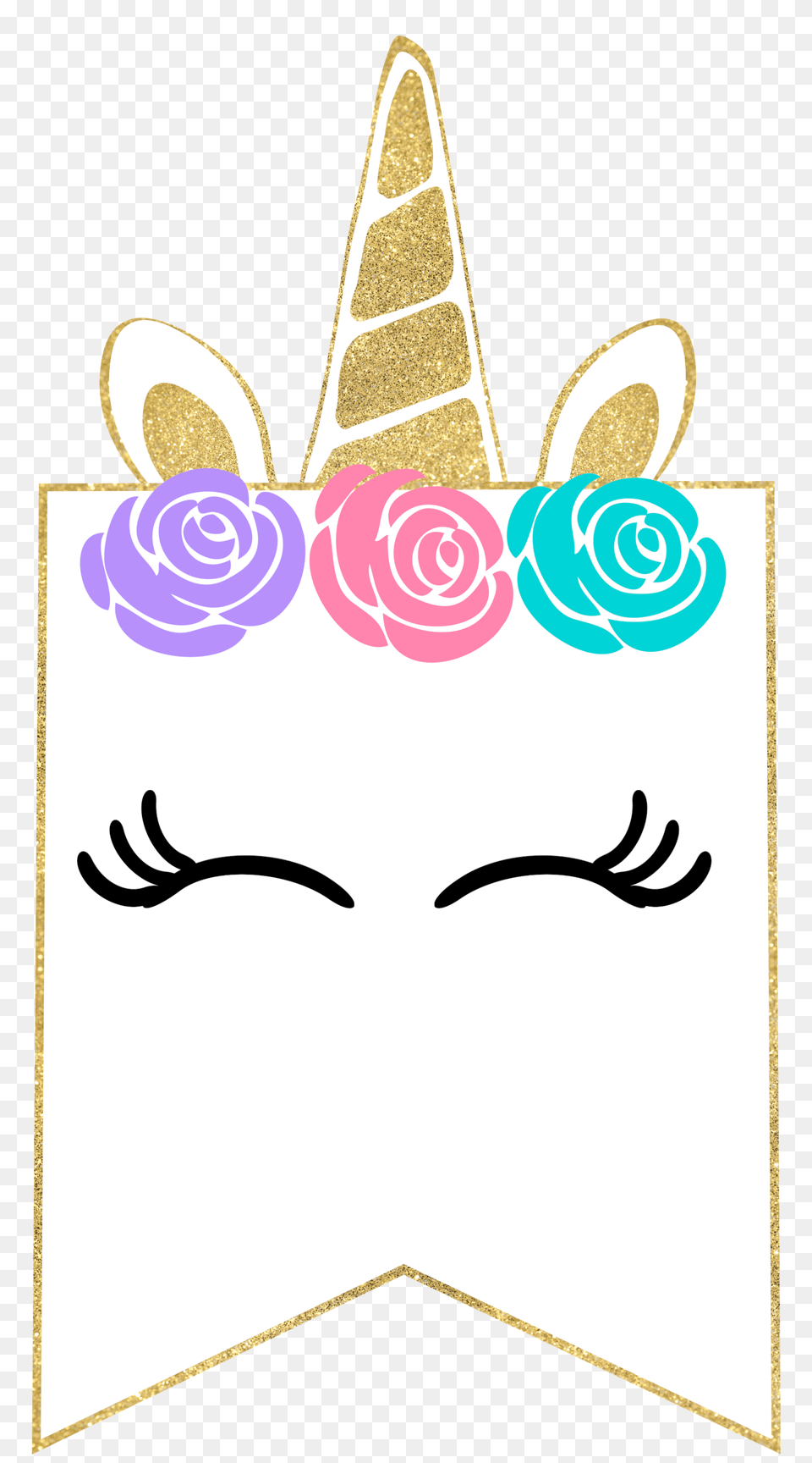 Free Printable Unicorn Decorations Party Banner, Cross, Symbol, Bag, Clothing Png