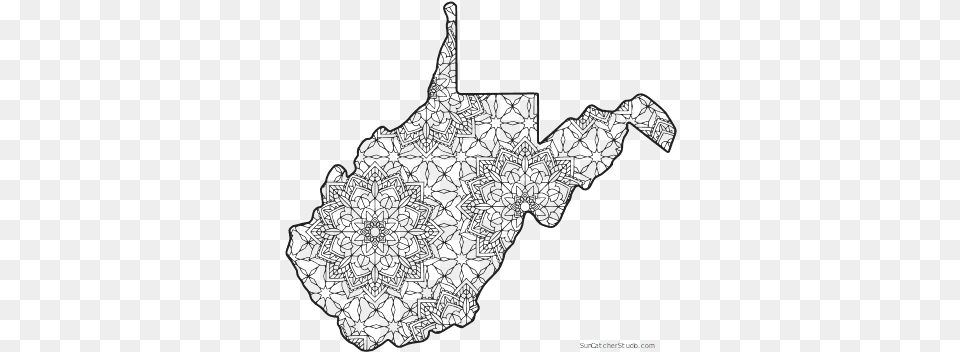 Printable West Virginia Coloring, Lace Free Png