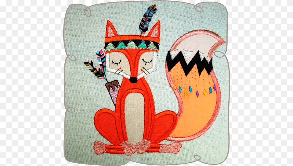 Free Printables Nursery Fox, Applique, Embroidery, Pattern, Stitch Png Image