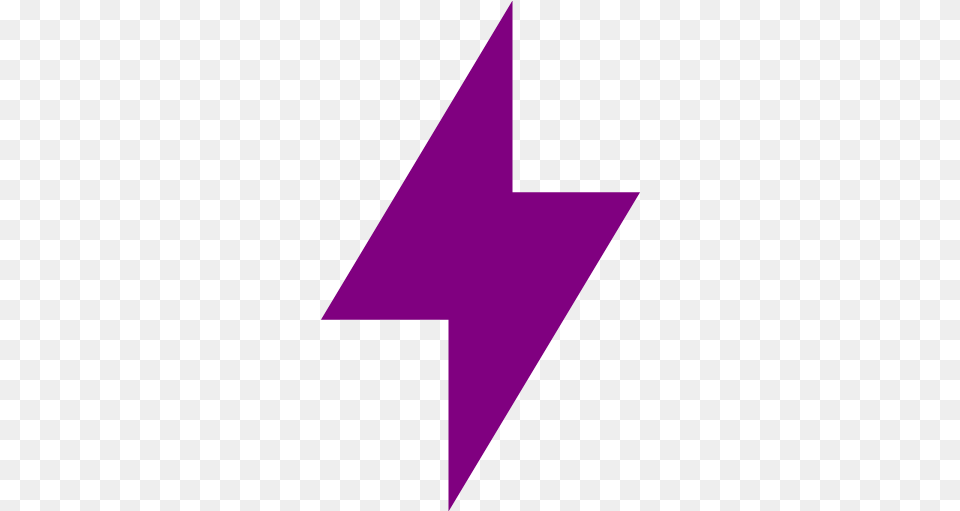 Free Purple Lightning Bolt Icons Lighting Logo Bolt, Triangle, Symbol Png Image