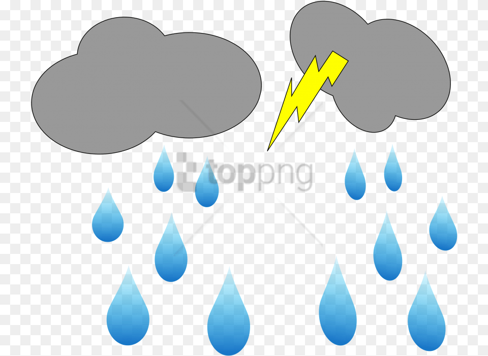 Free Rain Cloud Clipart With Transparent Moving Rain Clipart, Droplet, Lighting, Hat, Art Png Image