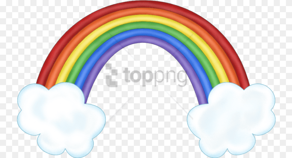 Rainbow Cloud Rainbow With Clouds, Light Free Png