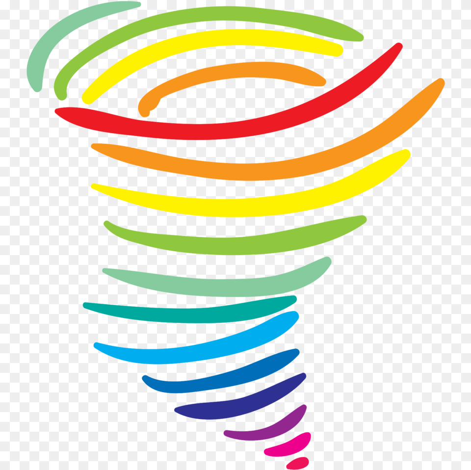 Free Rainbow Tornado With Transparent Background Euclidean Vector, Light, Spiral, Neon, Coil Png Image