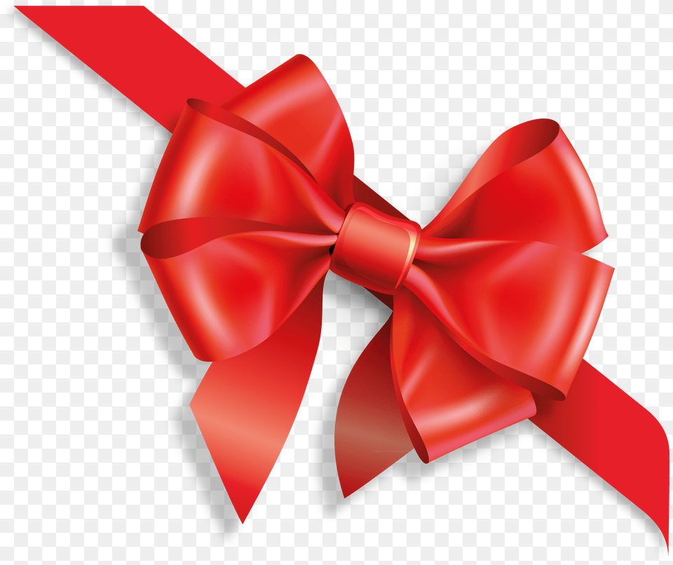 Red Gift Bow Christmas Bow Transparent, Accessories, Formal Wear, Tie, Bow Tie Free Png Download