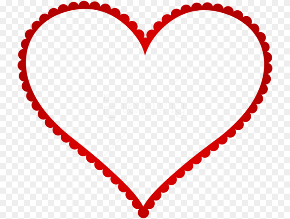 Red Heart Border Frame Clipart Heart Frame Transparent Background, Dynamite, Weapon Free Png Download