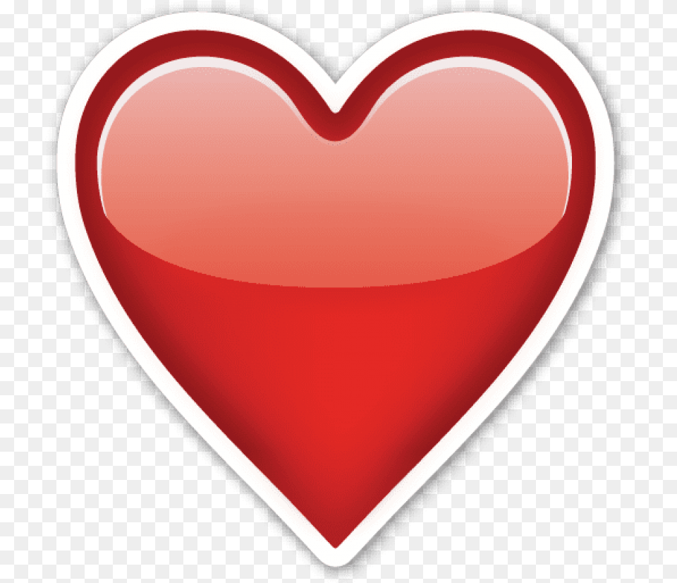 Red Heart Emoji White Border Images Transparent Red Heart Emoji Sticker Free Png