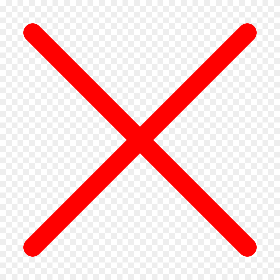 Red X Mark Transparent Background Cross Icon, Symbol, Sign Free Png