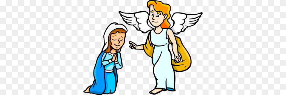 Free Religious Archangel Gabriel Christmas Clipart For Grade, Adult, Baby, Female, Person Png Image
