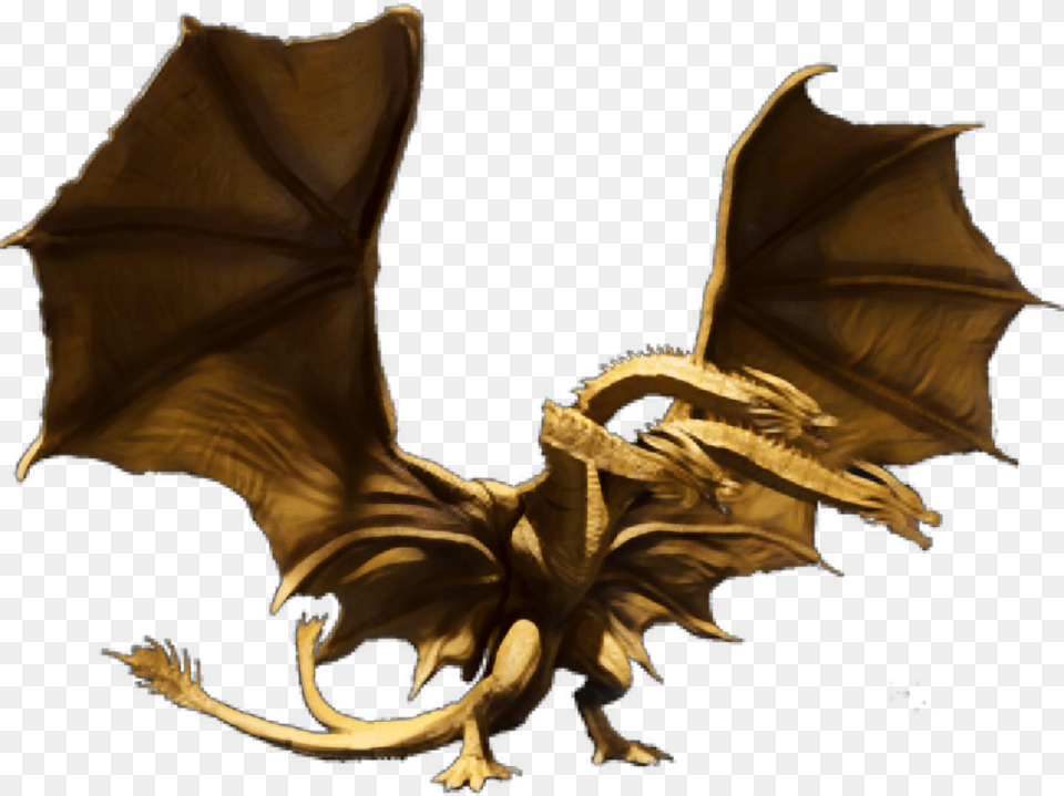 Free Render For Use Godzilla 2019 King Ghidorah, Dragon, Animal, Dinosaur, Reptile Png Image