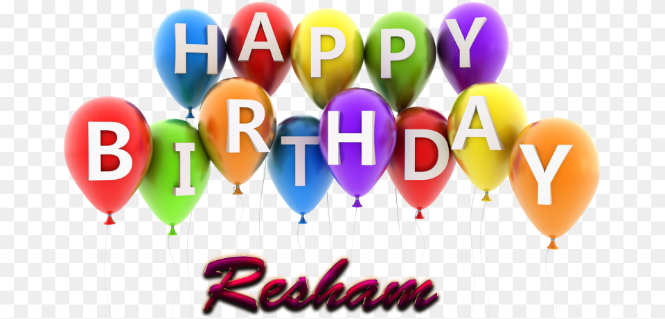 Resham Happy Birthday Vector Cake Name Happy Birthday Cake Simran, Balloon, People, Person Free Png