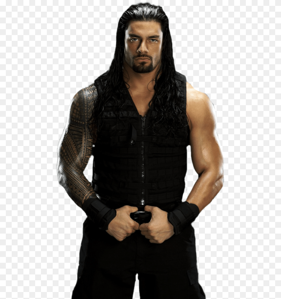 Roman Reigns Transparent Vector Clipart, Adult, Person, Man, Male Free Png