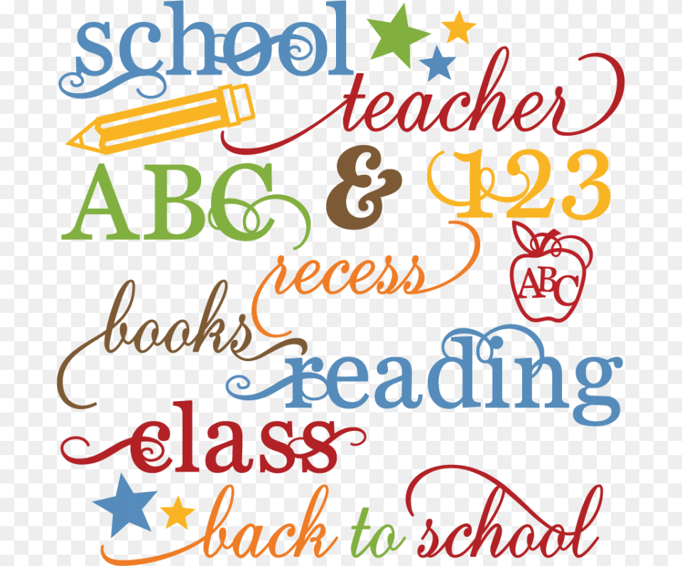 Free School Svg Files, Text Png Image