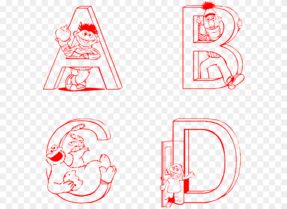 Sesame Street Printable Flash Cards Sesame Street Coloring Pages, Light, Baby, Person, Neon Free Png Download