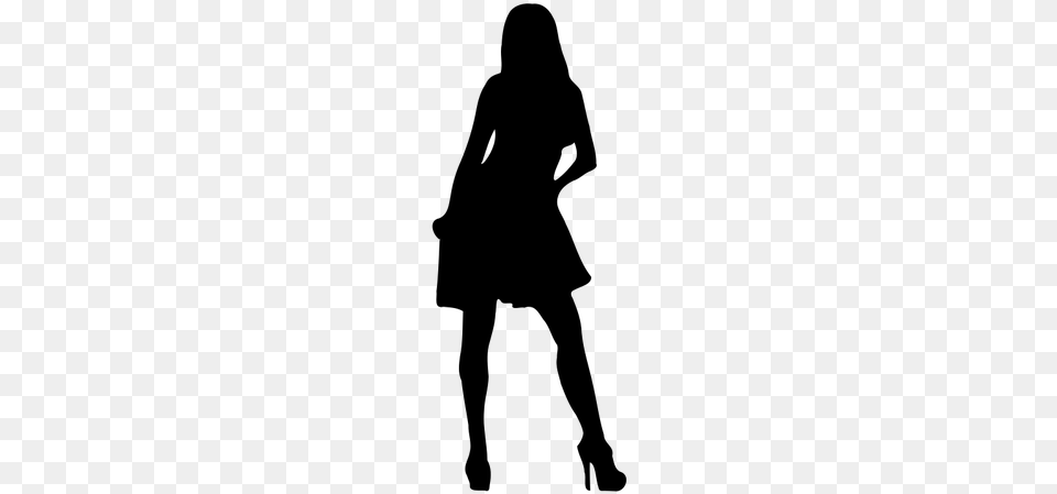 Silhouette Vector Woman Public Domain Vectors Woman Silhouette No Background, Gray Free Png