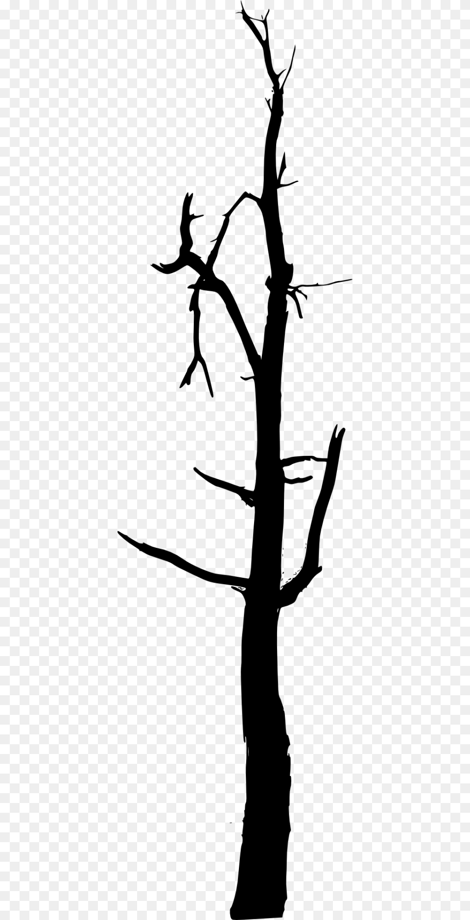 Simple Bare Tree Silhouette Images Transparent Burnt Tree Silhouette, Plant, Wood, Person, Tree Trunk Free Png Download