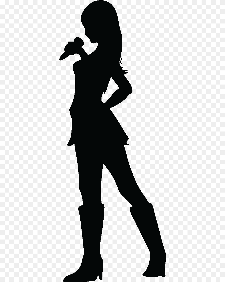 Free Singer Siluetas De Cantantes, Silhouette, Clothing, Pants, People Png Image