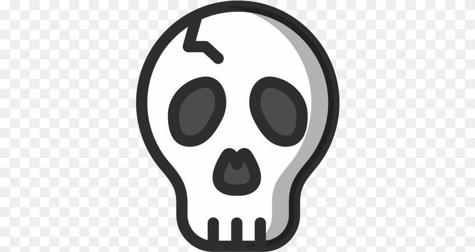 Free Skull Bone Evil Halloween Scary Icon Of Colored Scary Icon, Light Png