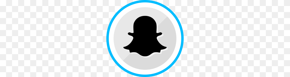 Snapchat Icon Download, Silhouette, Logo, Clothing, Hat Free Png