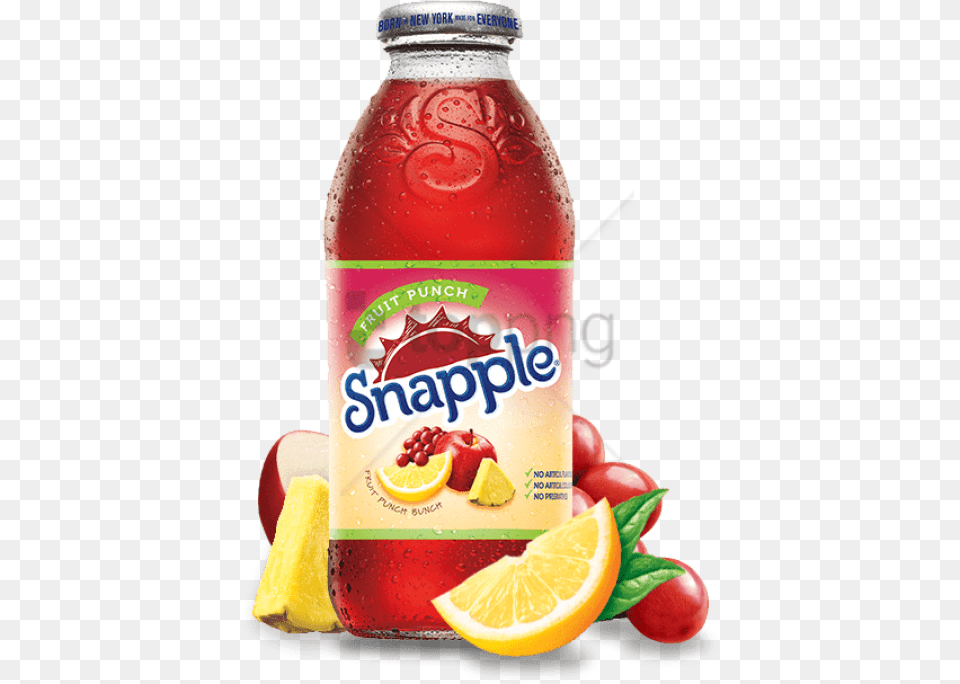 Snapple With Transparent Background Lemon Snapple Iced Tea, Beverage, Juice, Food, Ketchup Free Png Download