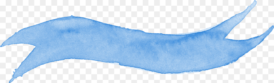 Free Snow Blue Watercolor Ribbon, Animal, Sea Life, Fish, Shark Png Image