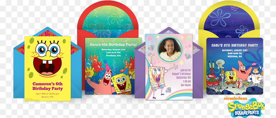 Free Spongebob Invitations Squarepants Online Spongebob Birthday Invitation Template Free, Advertisement, Poster, Person, Face Png