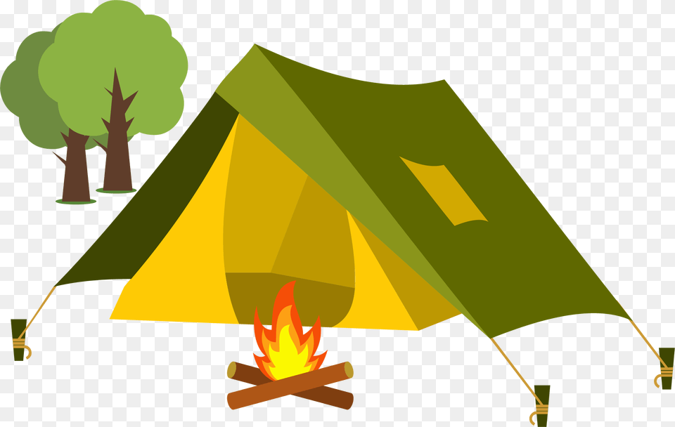 Free Stock Cartoon Camping Clip Art Set Up A Camping Clip Art, Tent, Outdoors, Leisure Activities, Mountain Tent Png Image