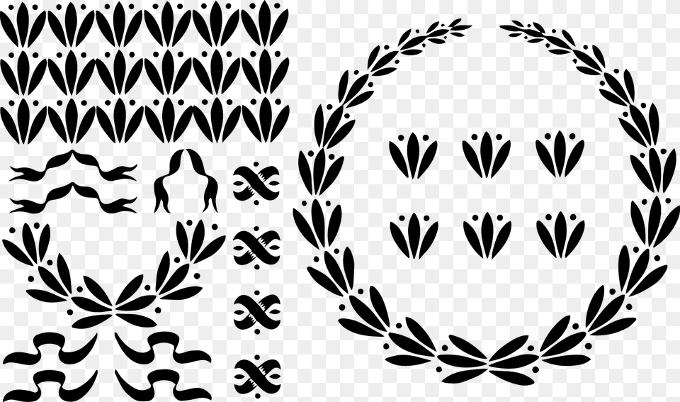 Stock Laurel Wreath Clipart Kd Photography, Stencil, Pattern Free Png Download