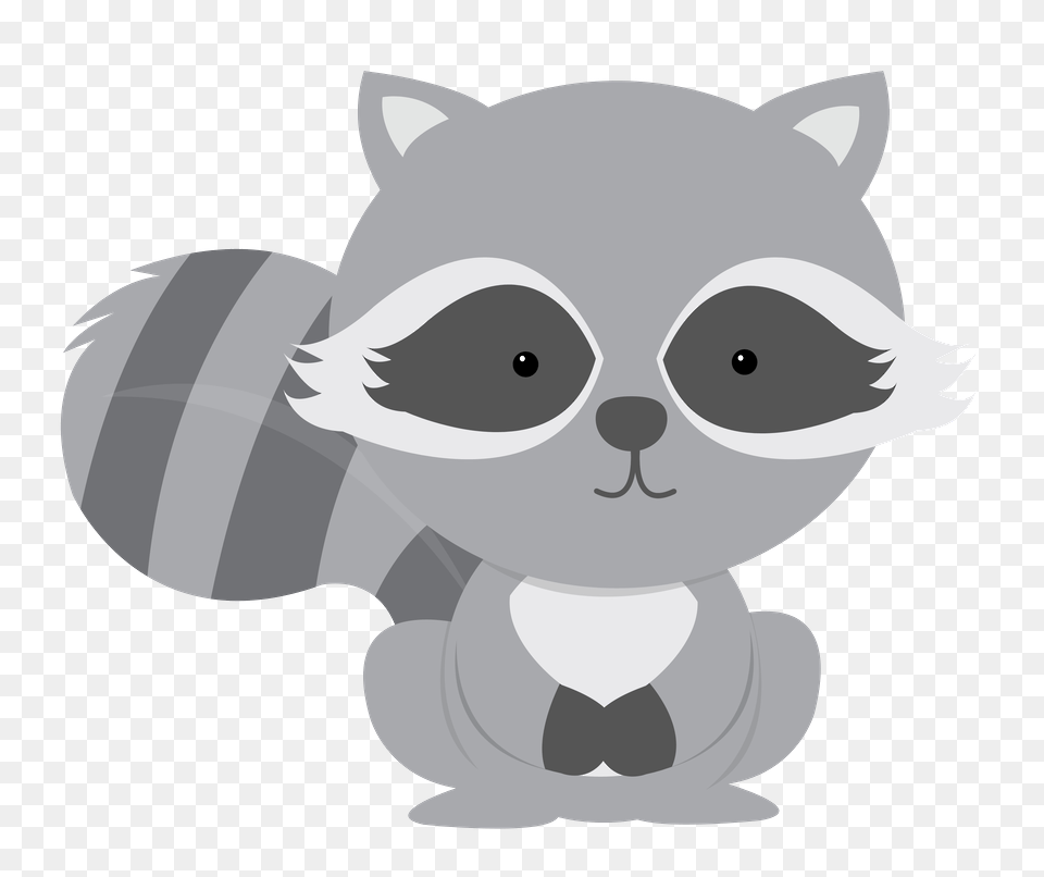 Free Stock Minus Say Hello Woodland Animals Clip Art Raccoon, Animal, Bear, Mammal, Wildlife Png