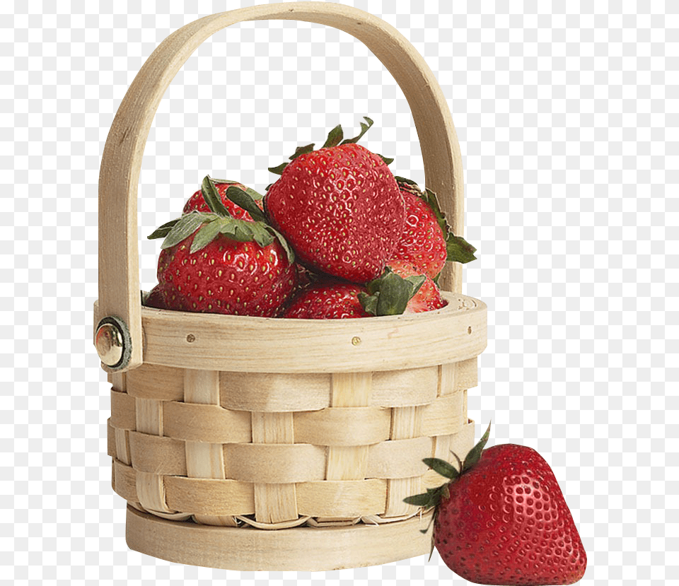 Free Strawberry Basket Transparent Strawberry Basket, Berry, Food, Fruit, Plant Png