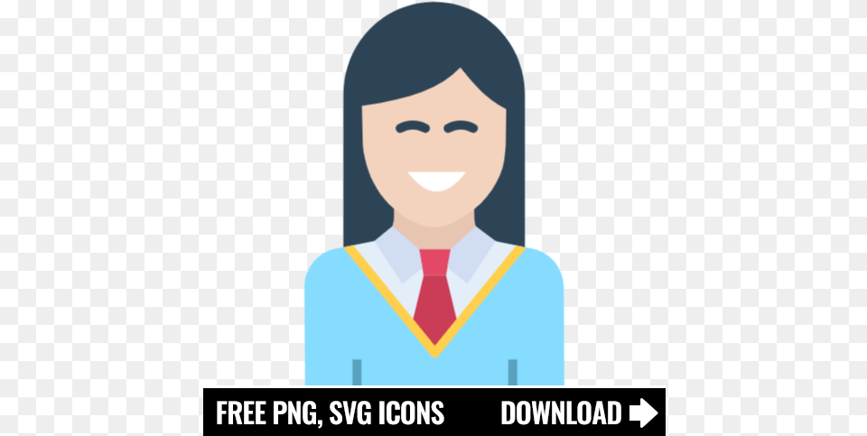 Student Girl Icon Symbol Download In Svg Format Youtube Icon Aesthetic, People, Person, Graduation, Face Free Transparent Png