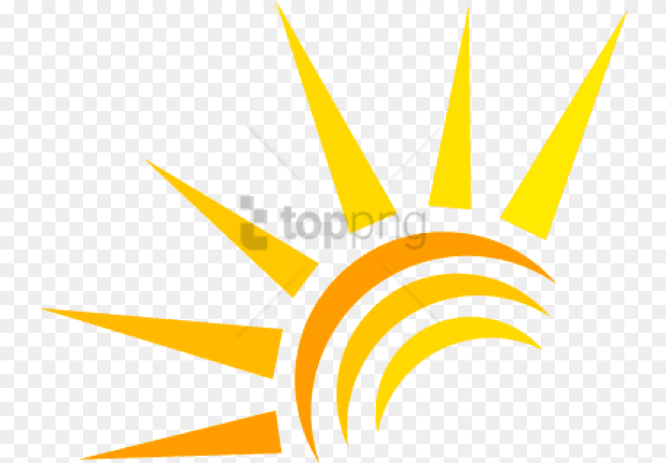 Sun Rays Logo With Transparent Background Illustration, Bulldozer, Machine Free Png