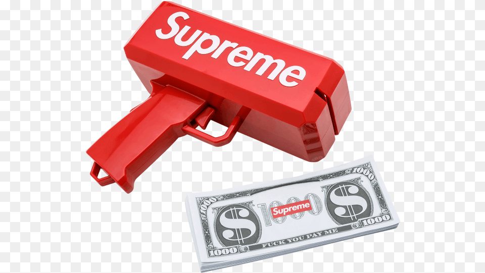 Free Supreme Gun Transparent Supreme Money Gun Price, Dynamite, Weapon Png Image