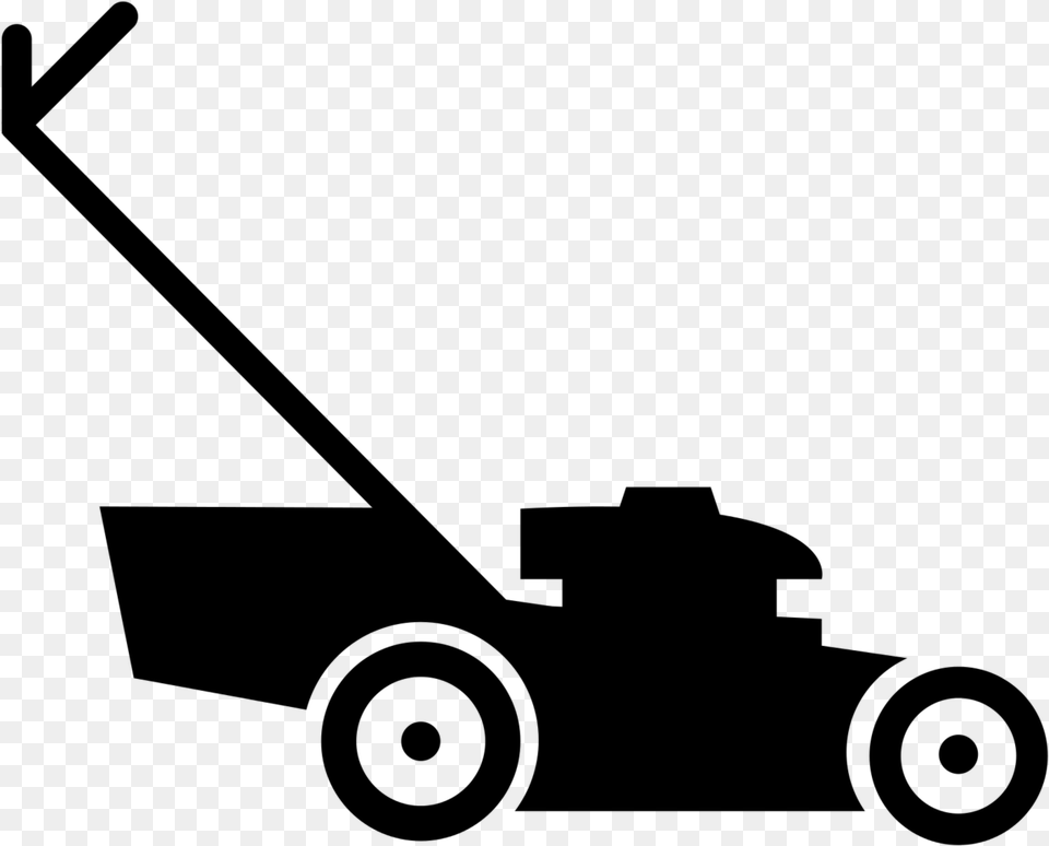 Svg Lawn Mower Lawn Mower Gray Free Png