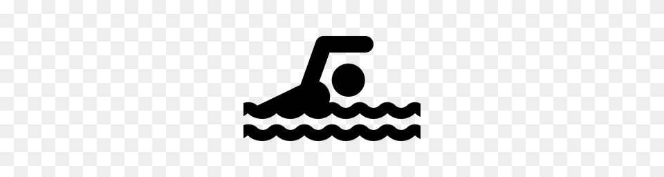 Swimming Man Swim Activity Swimmer Pool Sport Icon, Gray Free Png