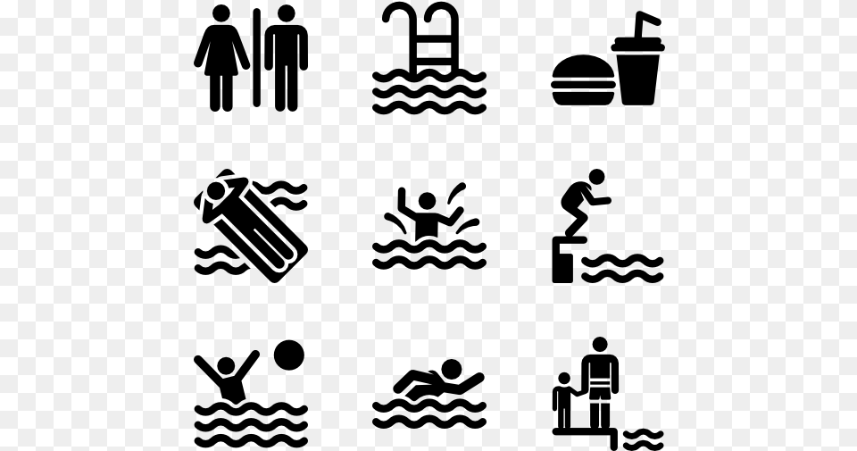 Swimming Pool Swimming Pool Icon Vector, Gray Free Png