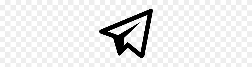 Telegram Icon Download, Gray Free Transparent Png