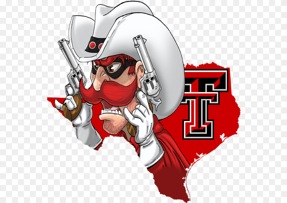 Free Texas Tech University Clipart Texas Tech Cartoon Texas Tech Mascot, Book, Publication, Comics, Adult Png Image