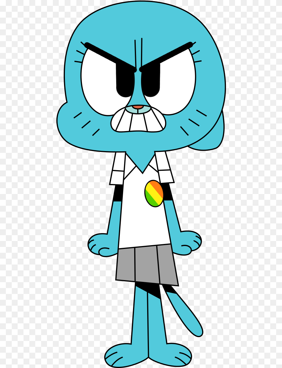 The Amazing World Of Gumball Amazing World Of Gumball Nicole Angry, Cartoon, Smoke Pipe Free Png Download