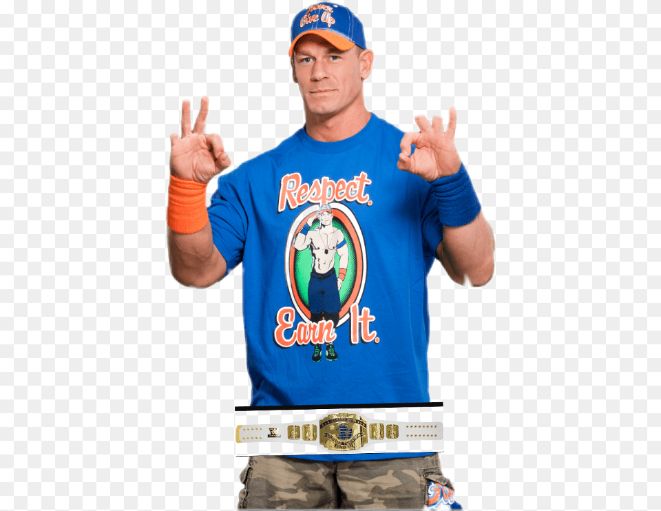 To Edit John Cena, T-shirt, Shirt, Person, Hat Free Transparent Png